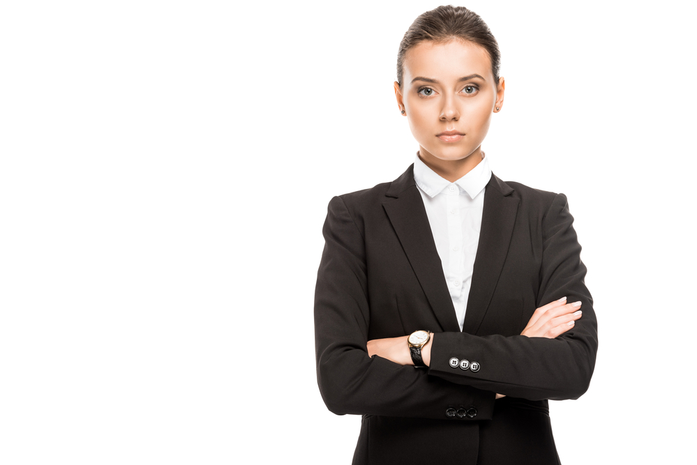 Pensive women considering workplace situation